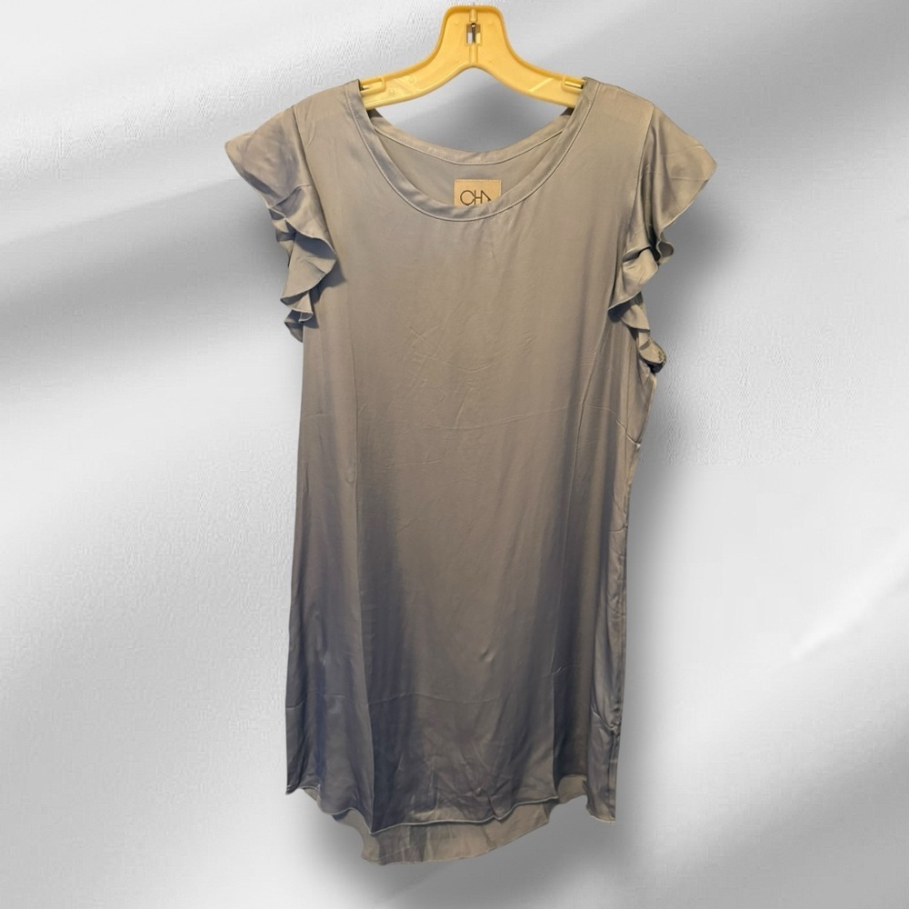 Chaser Dress with Flutter Cap Sleeves nwt